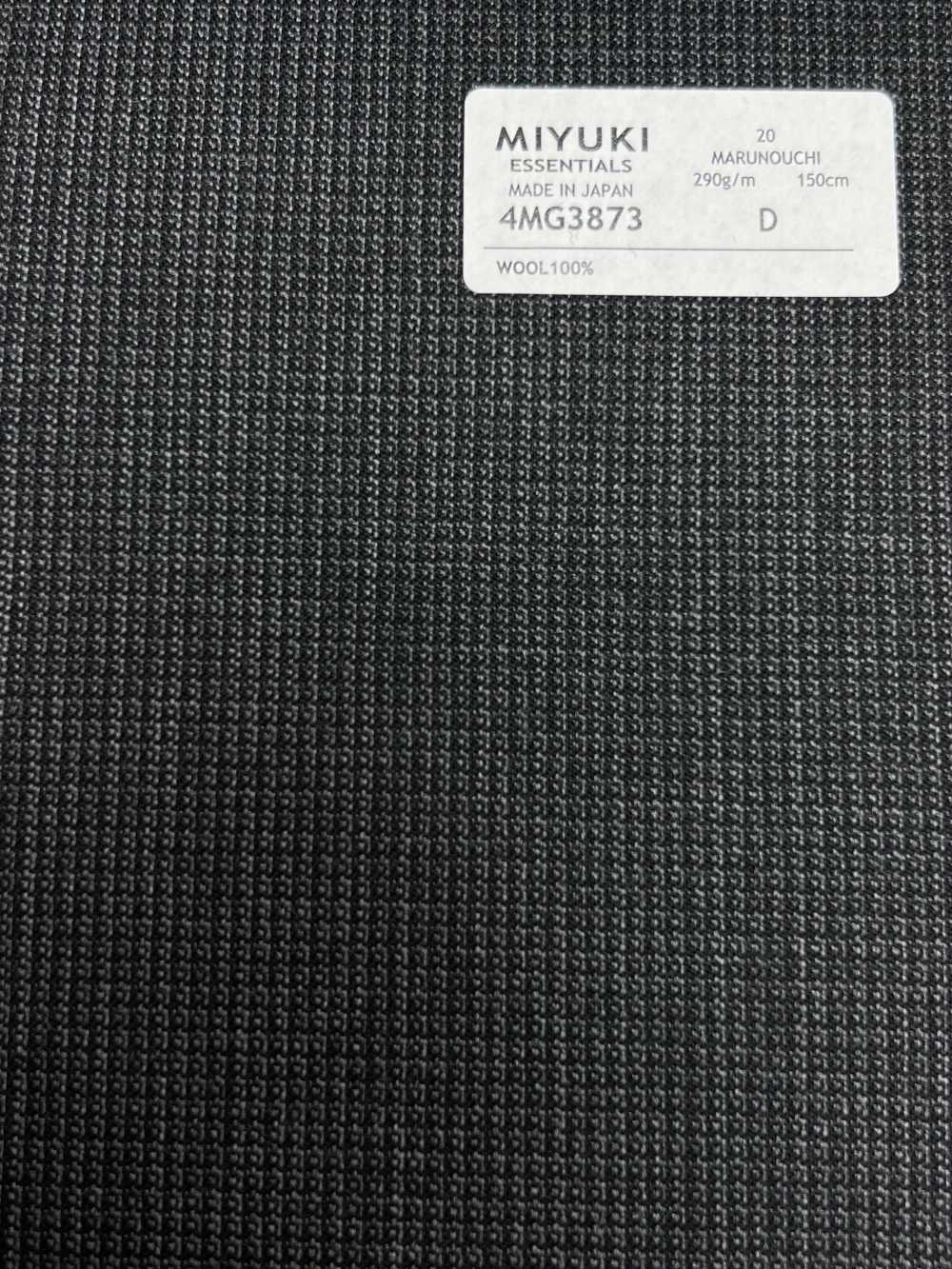 4MG3873 25AW MARUNOUCHI Check Gray[Textil] Fábricas De Lana Miyuki