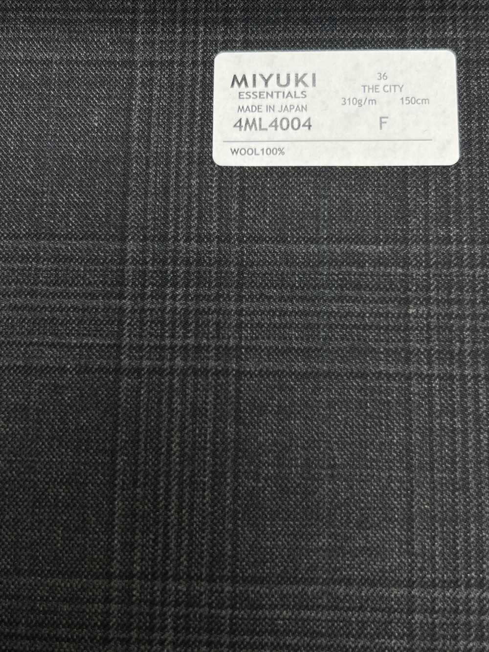 4ML4004 25AW LA CIUDAD Alternativa Glen Check Gris[Textil] Fábricas De Lana Miyuki