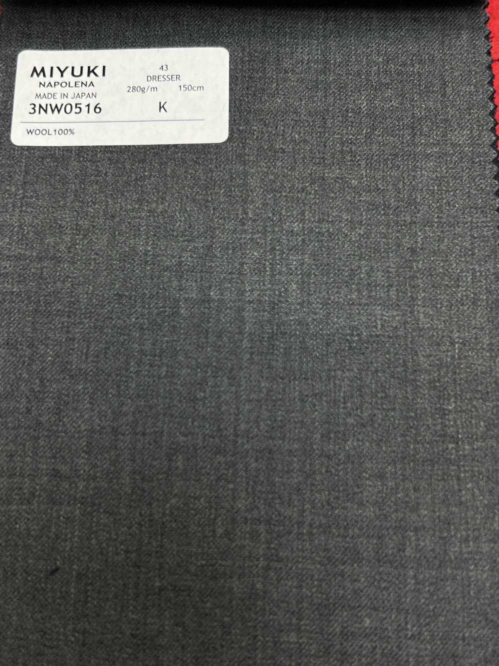 3NW0516 25AW NAPOLENA DRESSER Sarga Gris[Textil] Fábricas De Lana Miyuki