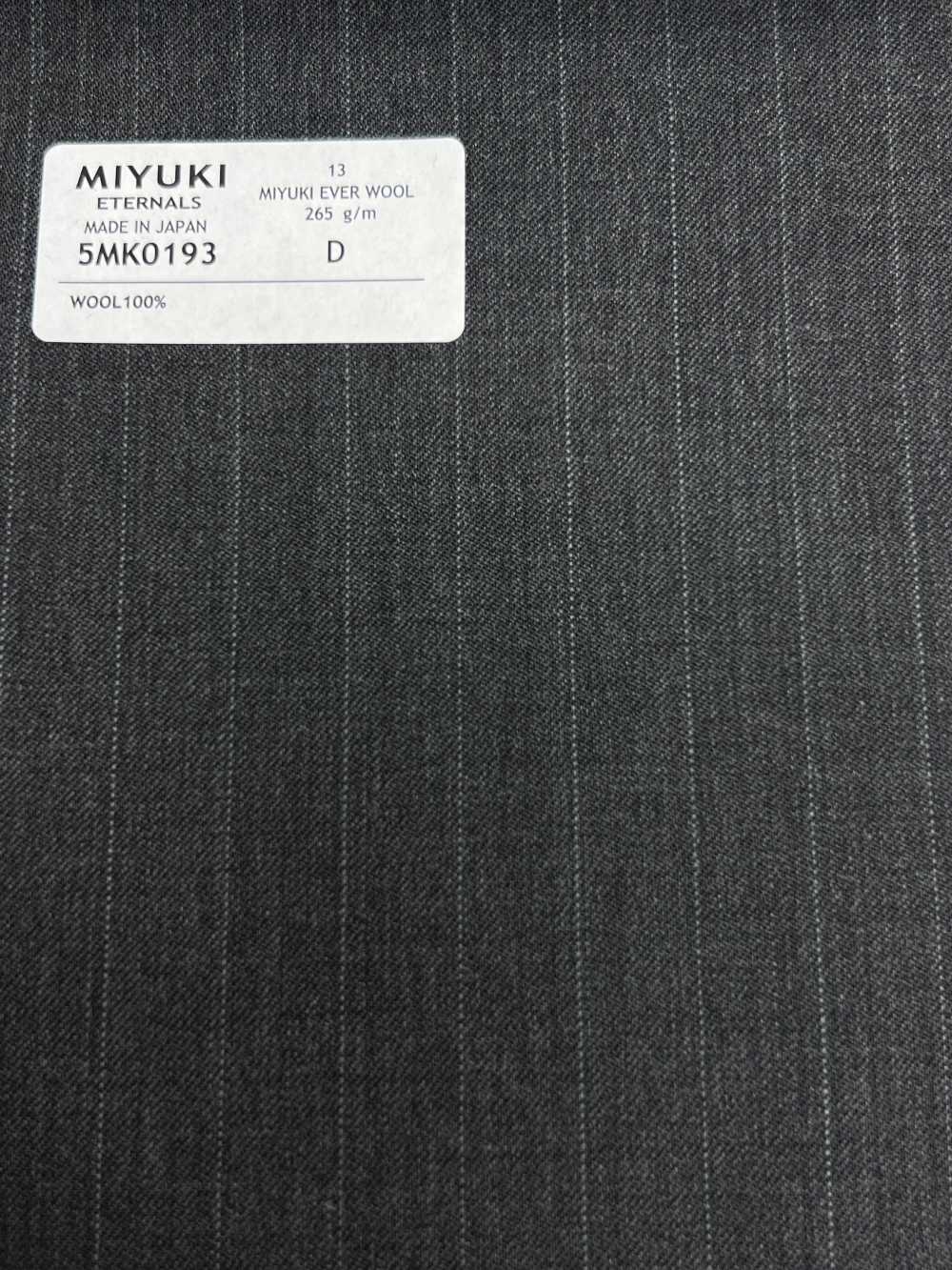 5MK0193 MIYUKI EVER WOOL Gris Rayado[Textil] Fábricas De Lana Miyuki