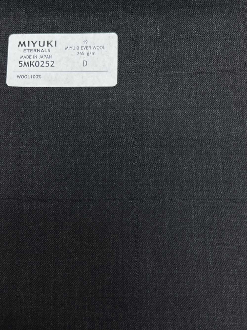 5MK0252 MIYUKI EVER WOOL Sombra Ventana Gris Carbón Cielo[Textil] Fábricas De Lana Miyuki