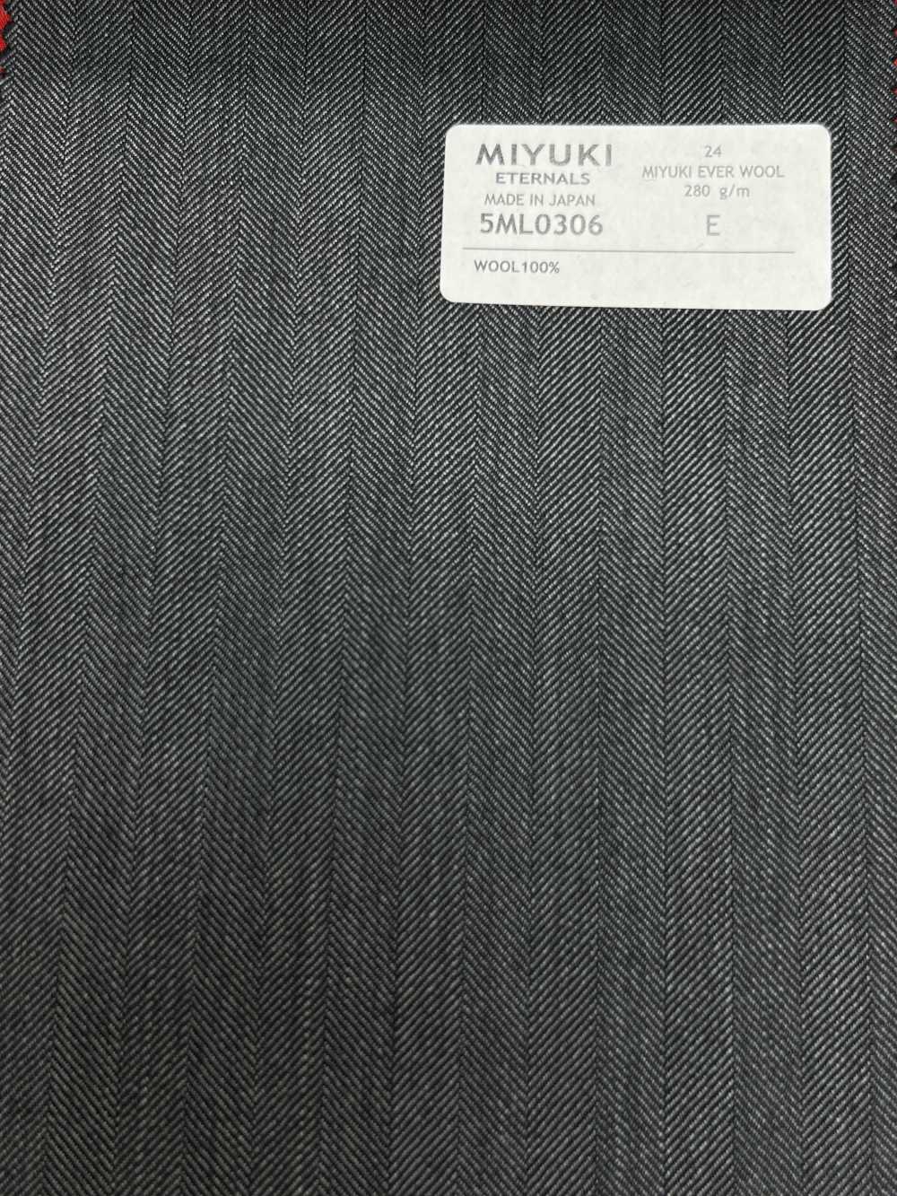 5ML0306 MIYUKI EVER WOOL Gris Espiga[Textil] Fábricas De Lana Miyuki