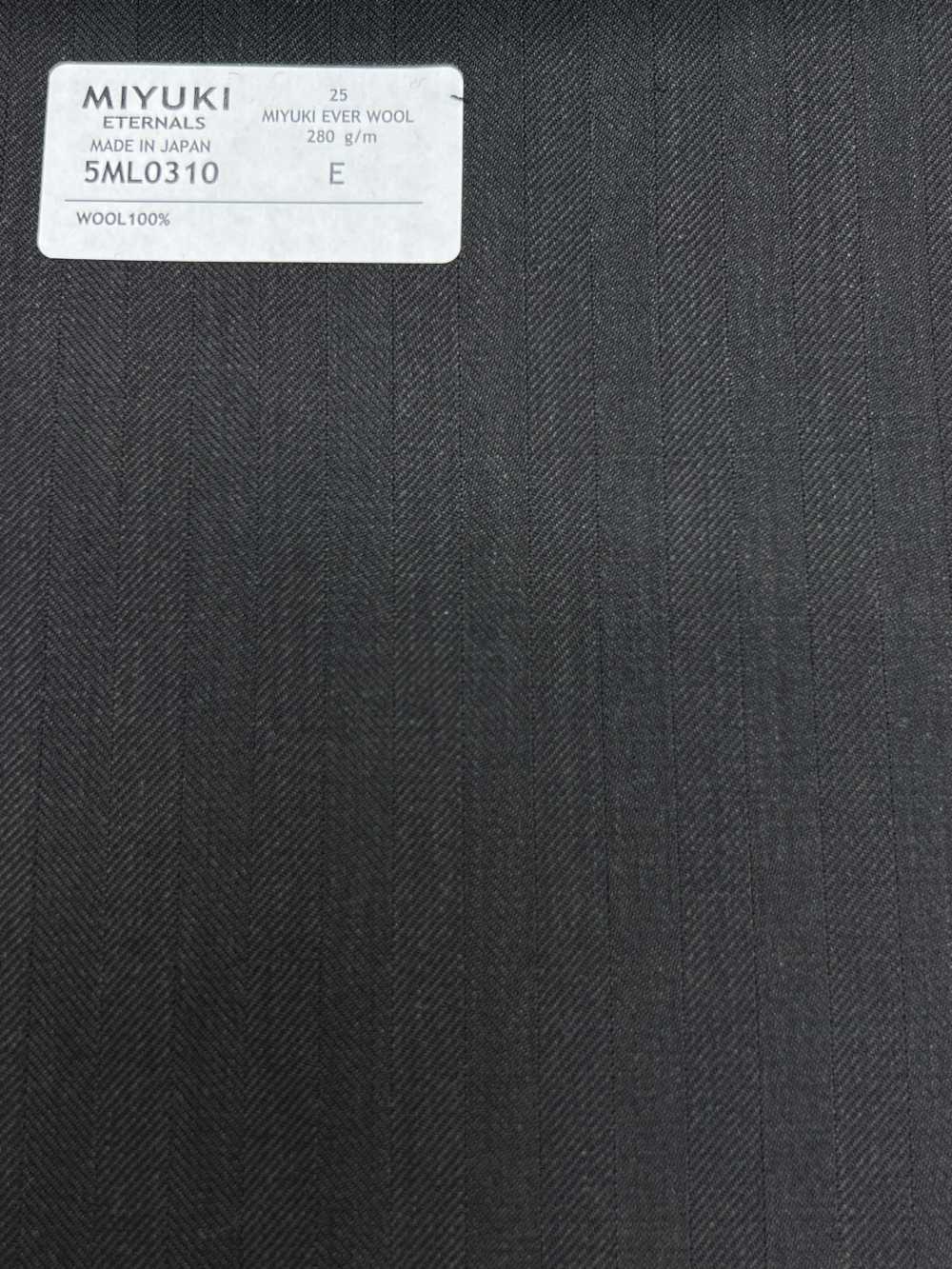 5ML0310 MIYUKI EVER WOOL Espiga Marrón Oscuro[Textil] Fábricas De Lana Miyuki