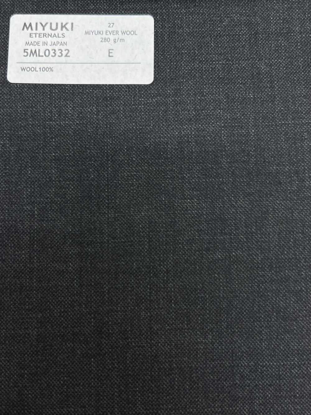 5ML0332 MIYUKI EVER WOOL (Miyuki Everwool) Sin Patrón Gris Cielo Carbón[Textil] Fábricas De Lana Miyuki