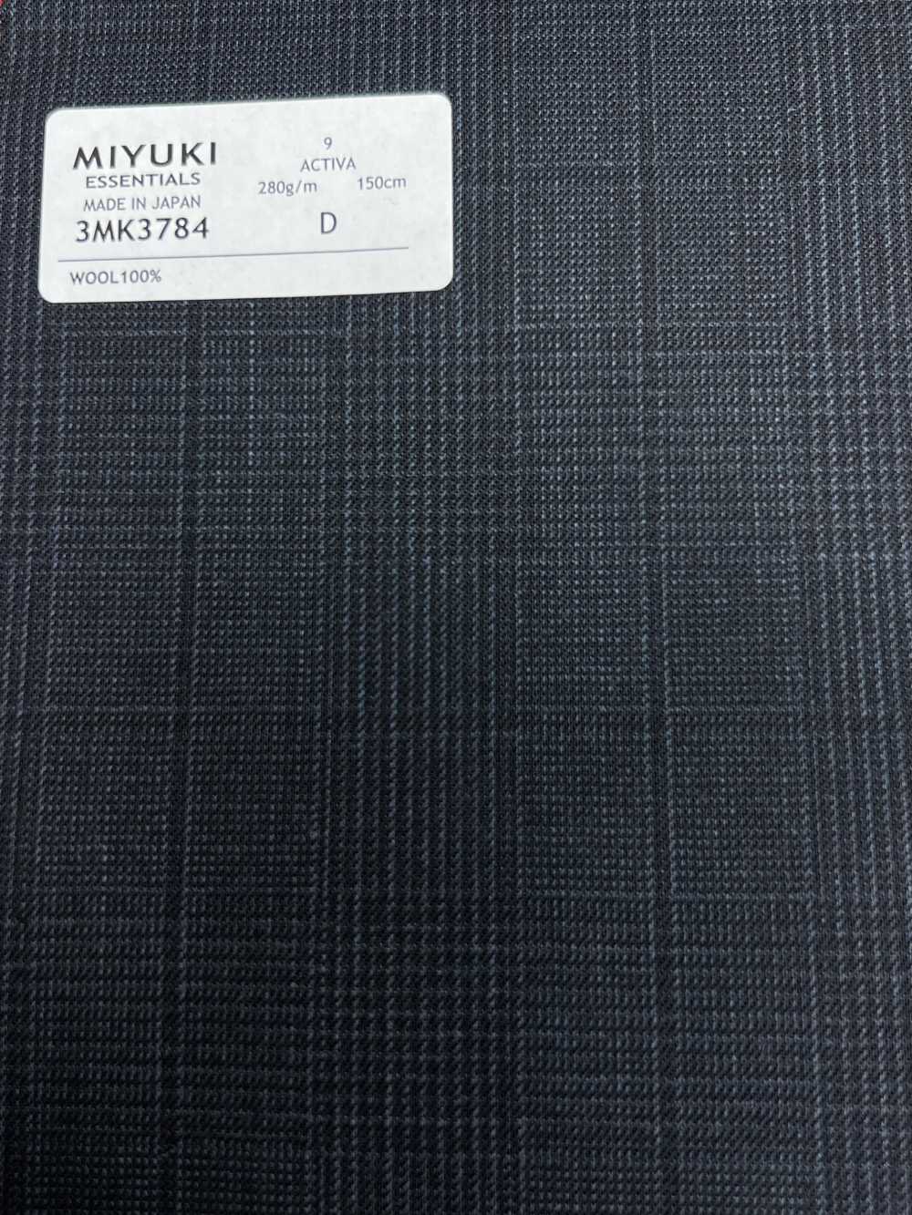 3MK3784 25AW ACTIVA Glen Check Azul Marino[Textil] Fábricas De Lana Miyuki