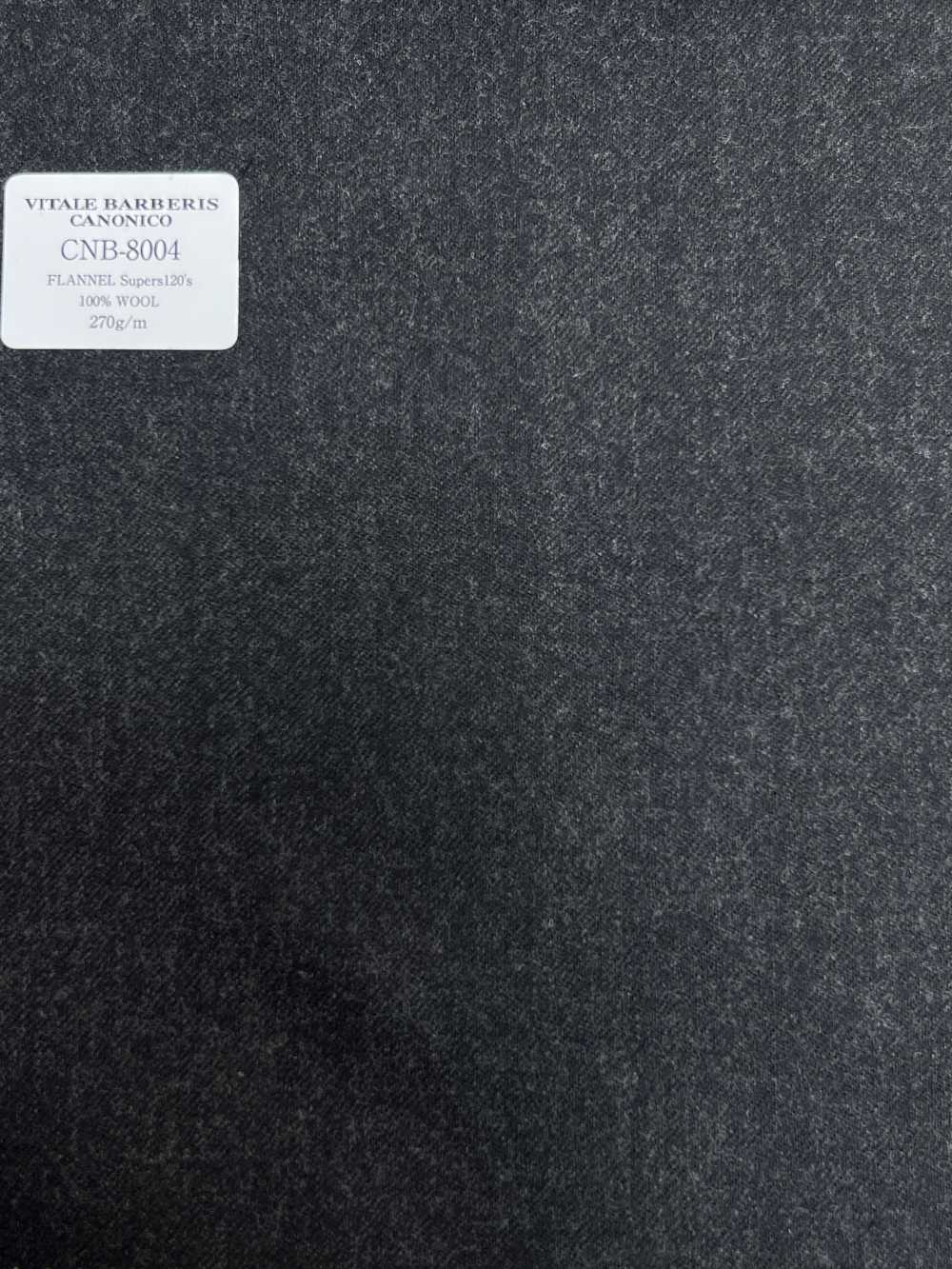 CNB8004 CANONICO Franela Estándar Super 120's Gris Cielo Carbón Sin Patrón[Textil] CANÓNICO