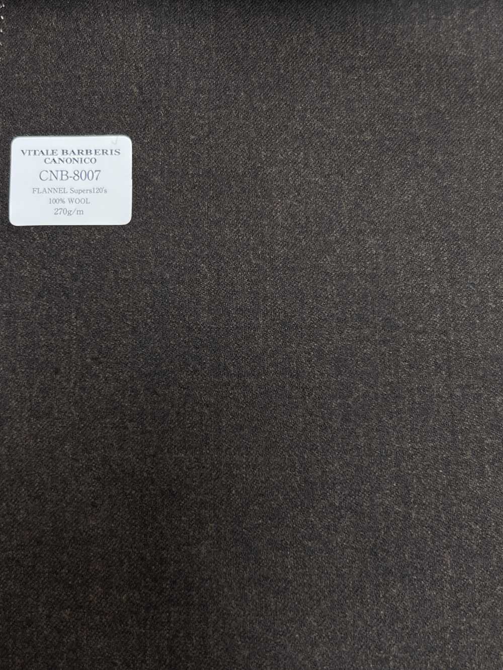 CNB8007 CANONICO Franela Estándar Super 120 Marrón Sin Patrón[Textil] CANÓNICO
