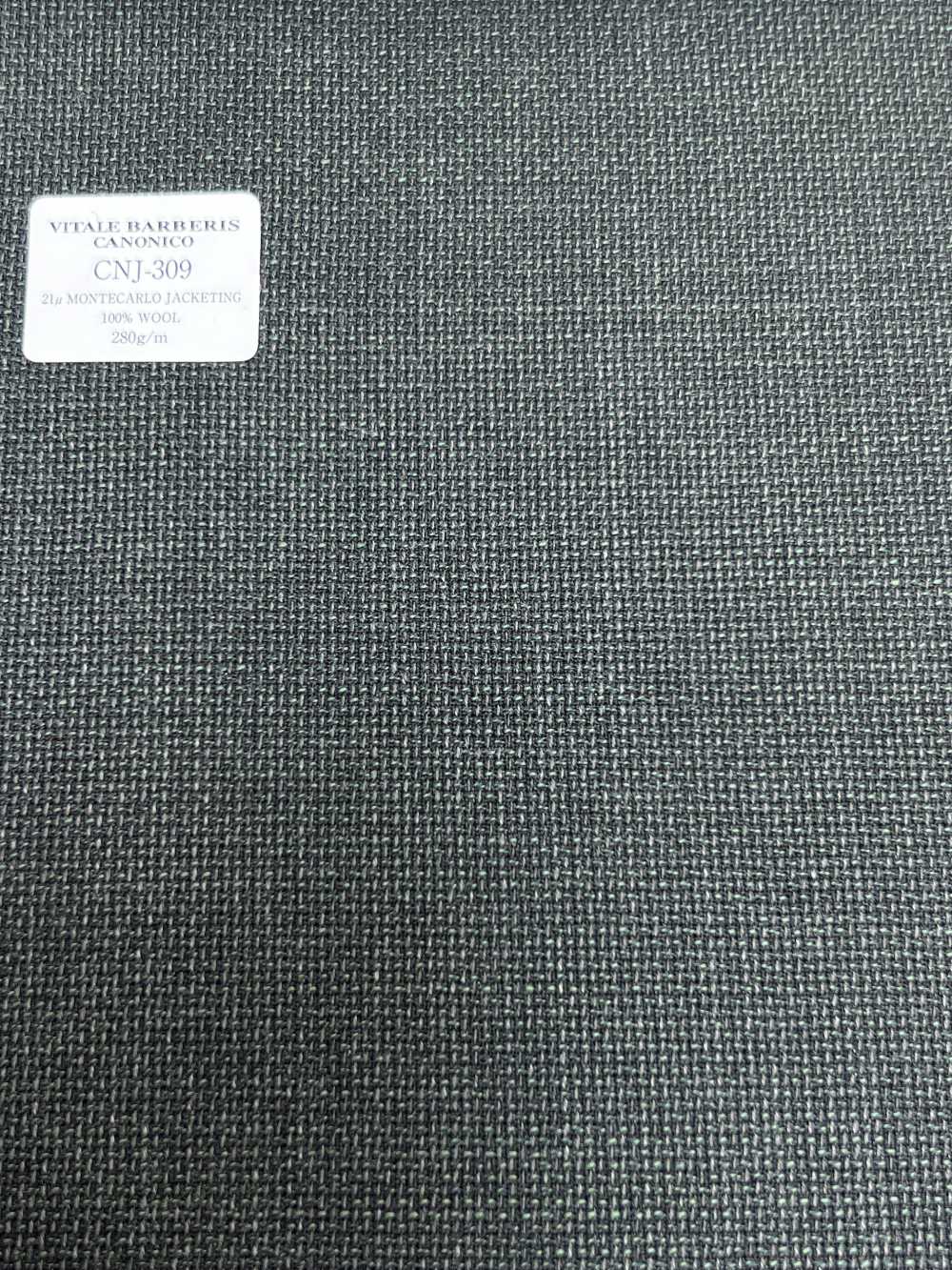 CNJ309 CANONICO Standard 21μ Montecarlo Jacket Hopsack Oscuro Sin Patrón[Textil] CANÓNICO