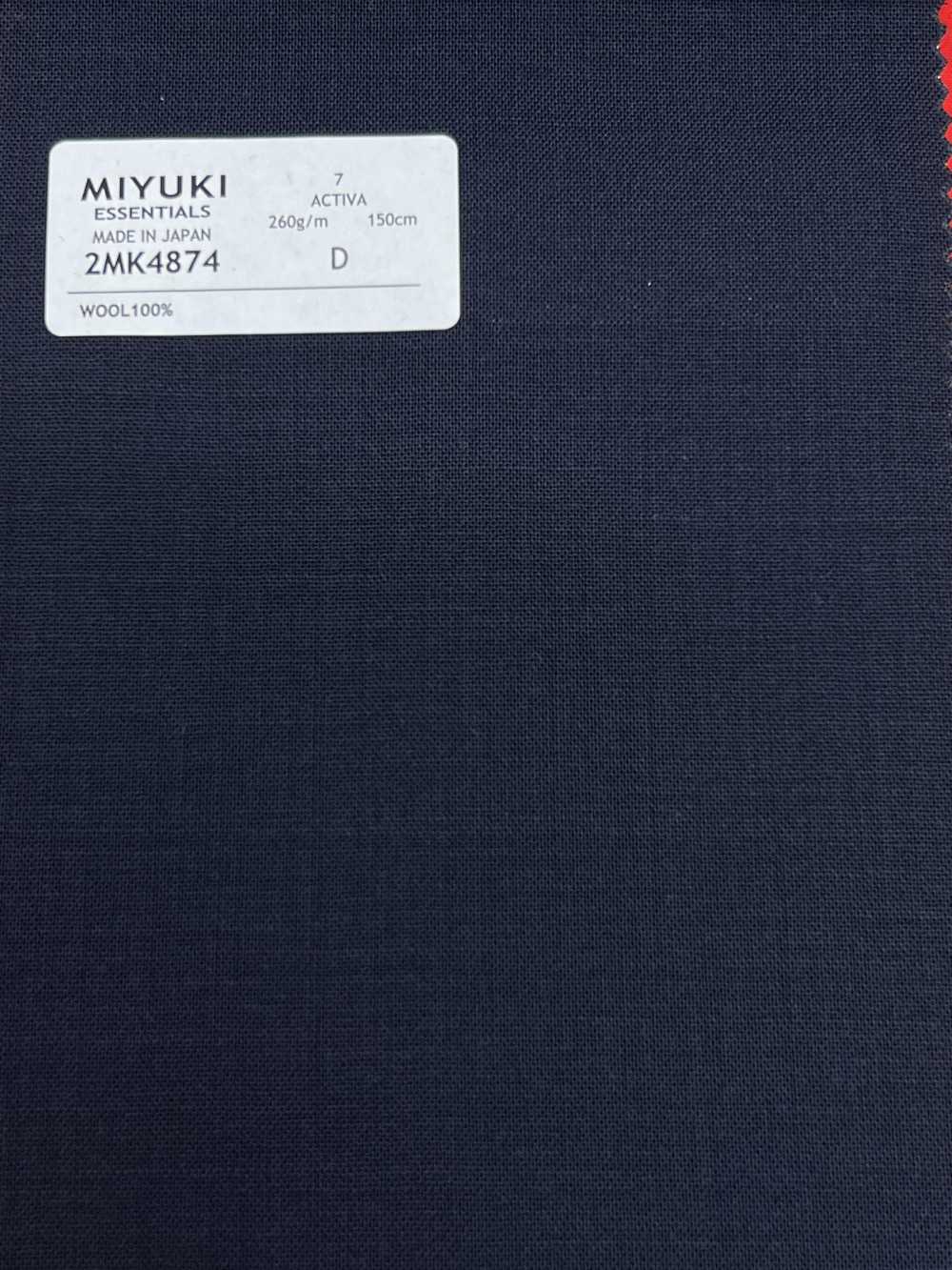 2MK4874 26SS Miyuki Textile MIYUKI ESSENTIALS ACTIVA Sin Patrón Azul Fábricas De Lana Miyuki