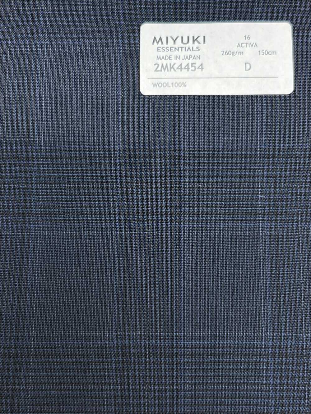 2MK4454 26SS Miyuki Textile MIYUKI ESSENTIALS ACTIVA Cuadros Azul Marino Fábricas De Lana Miyuki