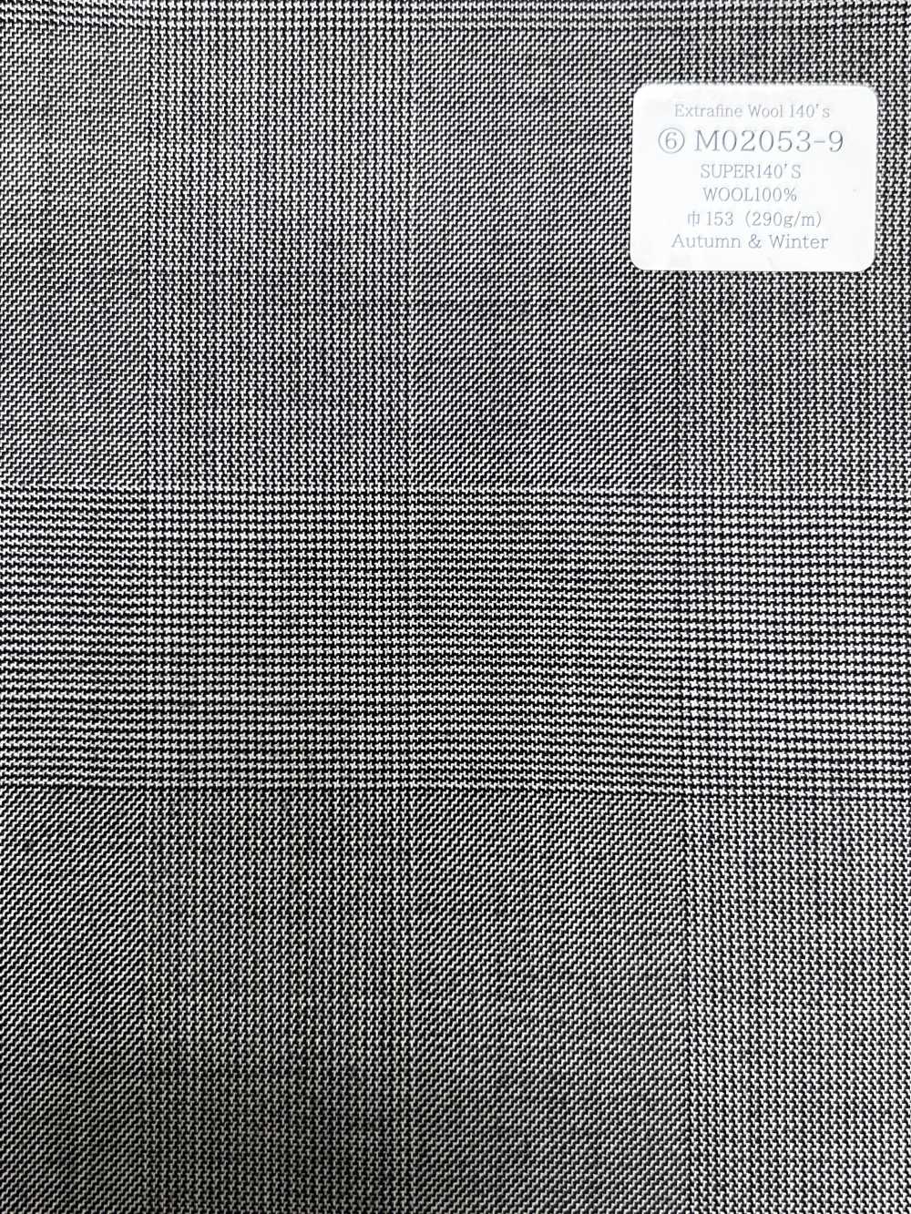 M02053-9 Línea Exclusiva KUNISHIMA1850 [Lana Extrafina 140's] Cuadros Glen Blancos Y Negros[Textil] Compañía Kunishima Co., Ltd.