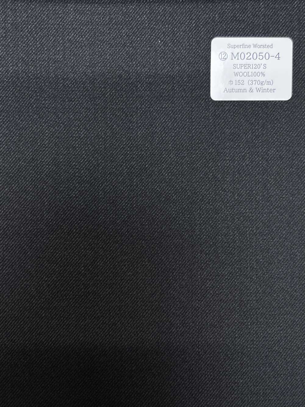 M02050-4 KUNISHIMA1850 Línea exclusiva [lana peinada superfina] liso gris oscuro[Textil] Compañía Kunishima Co., Ltd.