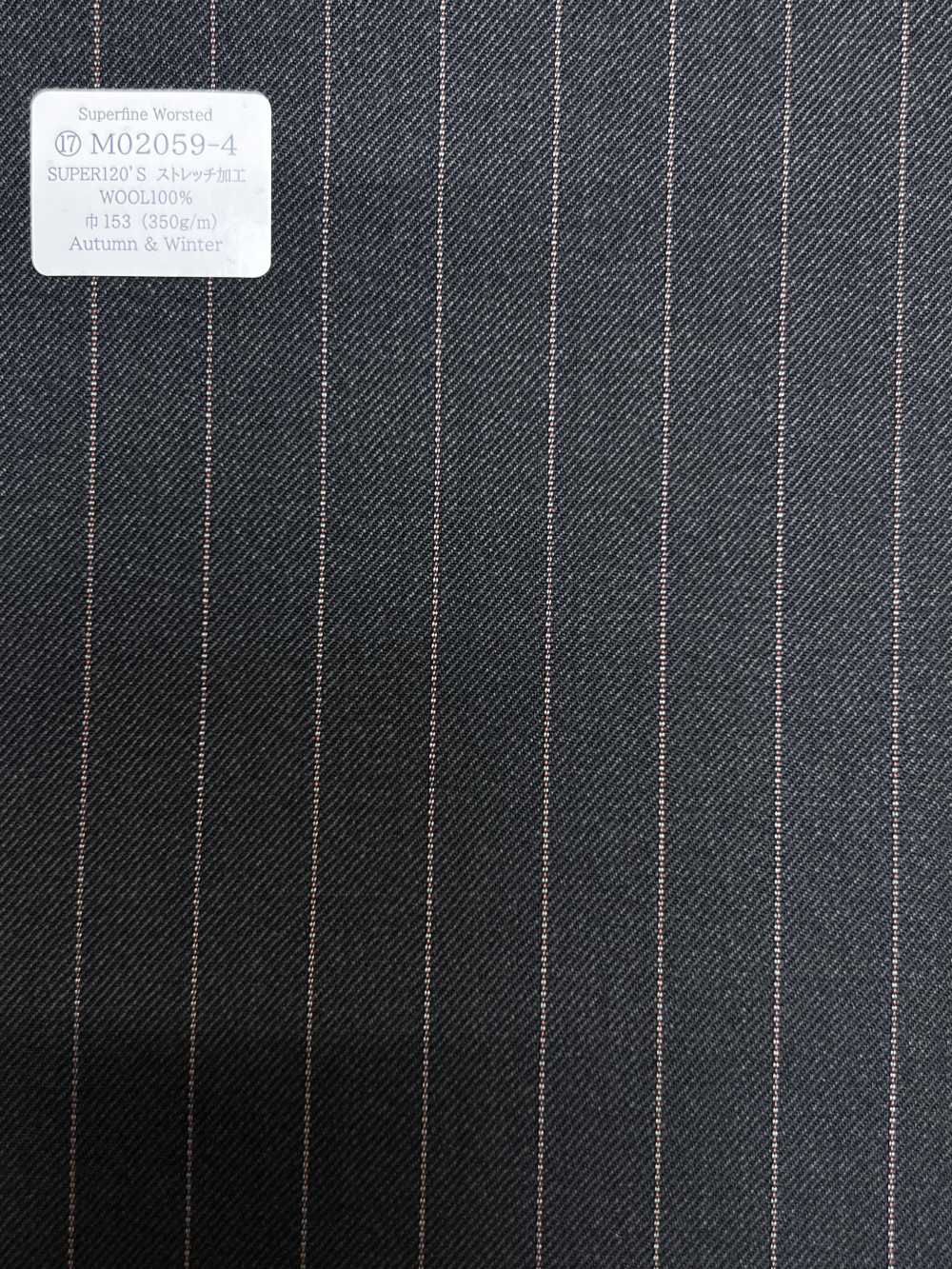 M02059-4 KUNISHIMA1850 Línea exclusiva [Peinado superfino] Raya lápiz gris[Textil] Compañía Kunishima Co., Ltd.