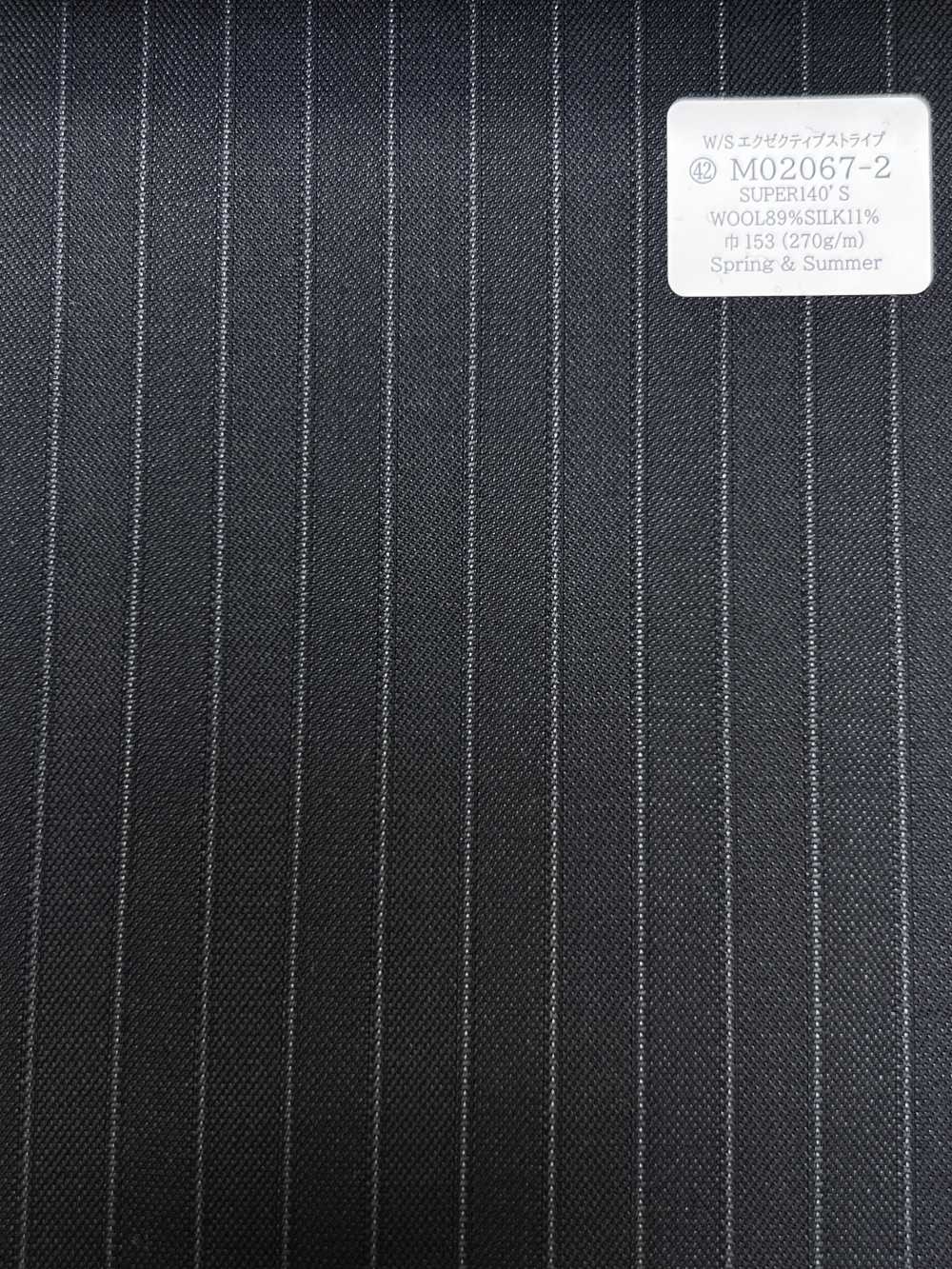 M02067-2 Línea Exclusiva KUNISHIMA1850 【Raya Ejecutiva W/S】 Raya Azul Marino Oscuro[Textil] Compañía Kunishima Co., Ltd.