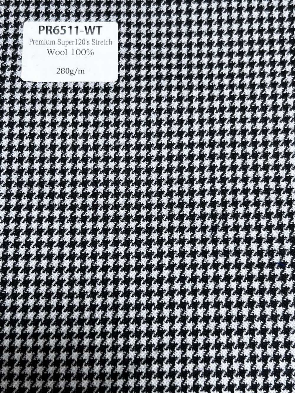 PR6511-WT Gris Pata De Gallo Elástico Premium Super120 De Fabricación Japonesa Estándar[Textil]