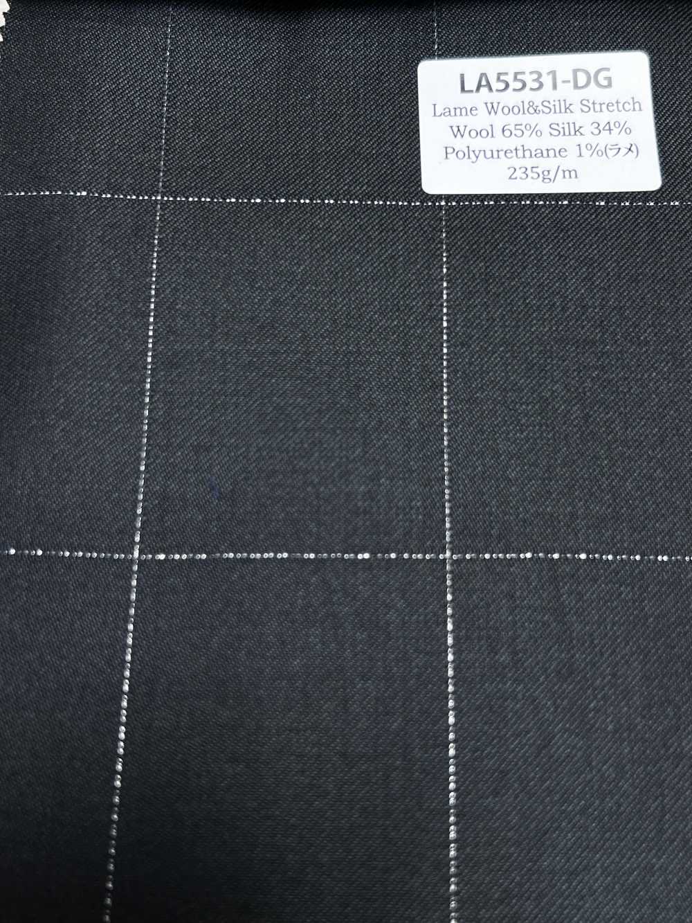 LA5531-DG Cuadros Elásticos De Lana Con Lúrex De Seda Japonesa Estándar[Textil]