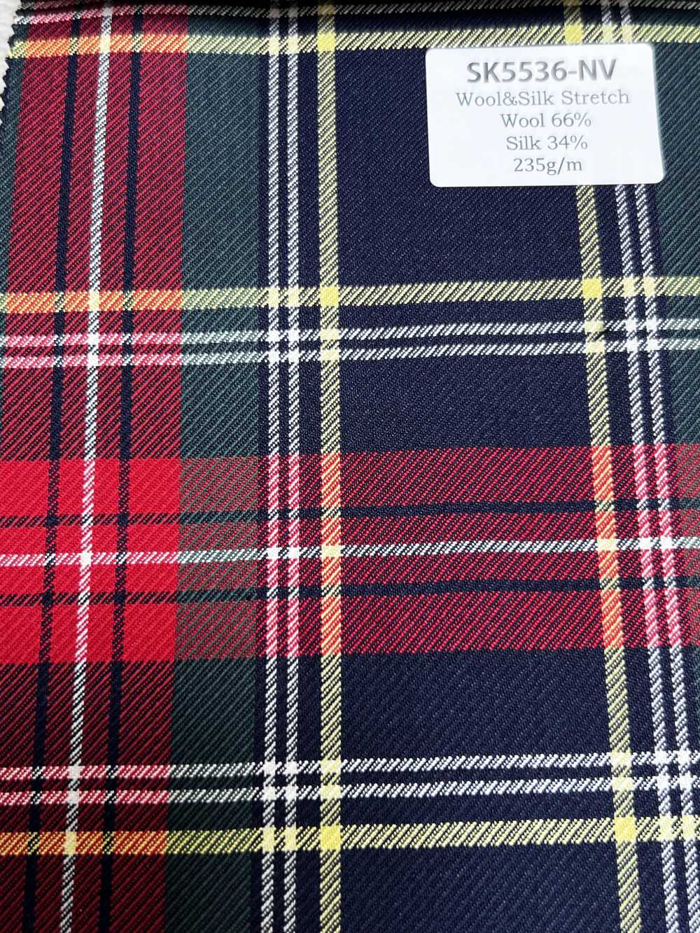 SK5536-NV Cuadro Elástico Estándar Japonés De Lana Y Seda, Azul Marino[Textil]