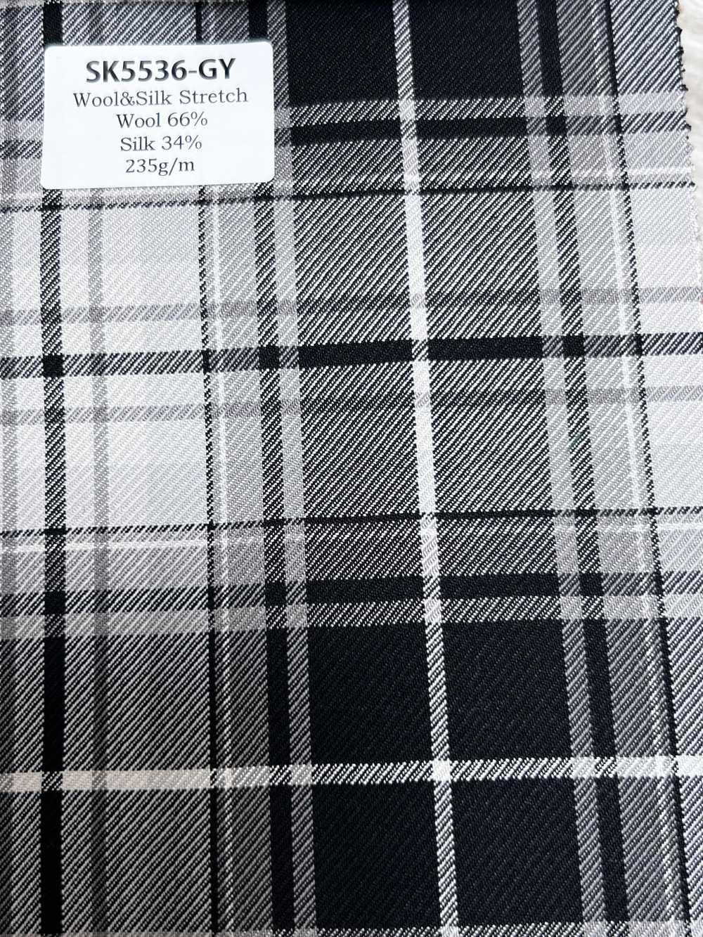 SK5536-GY Cuadro Elástico Estándar Japonés De Lana Y Seda, Gris[Textil]