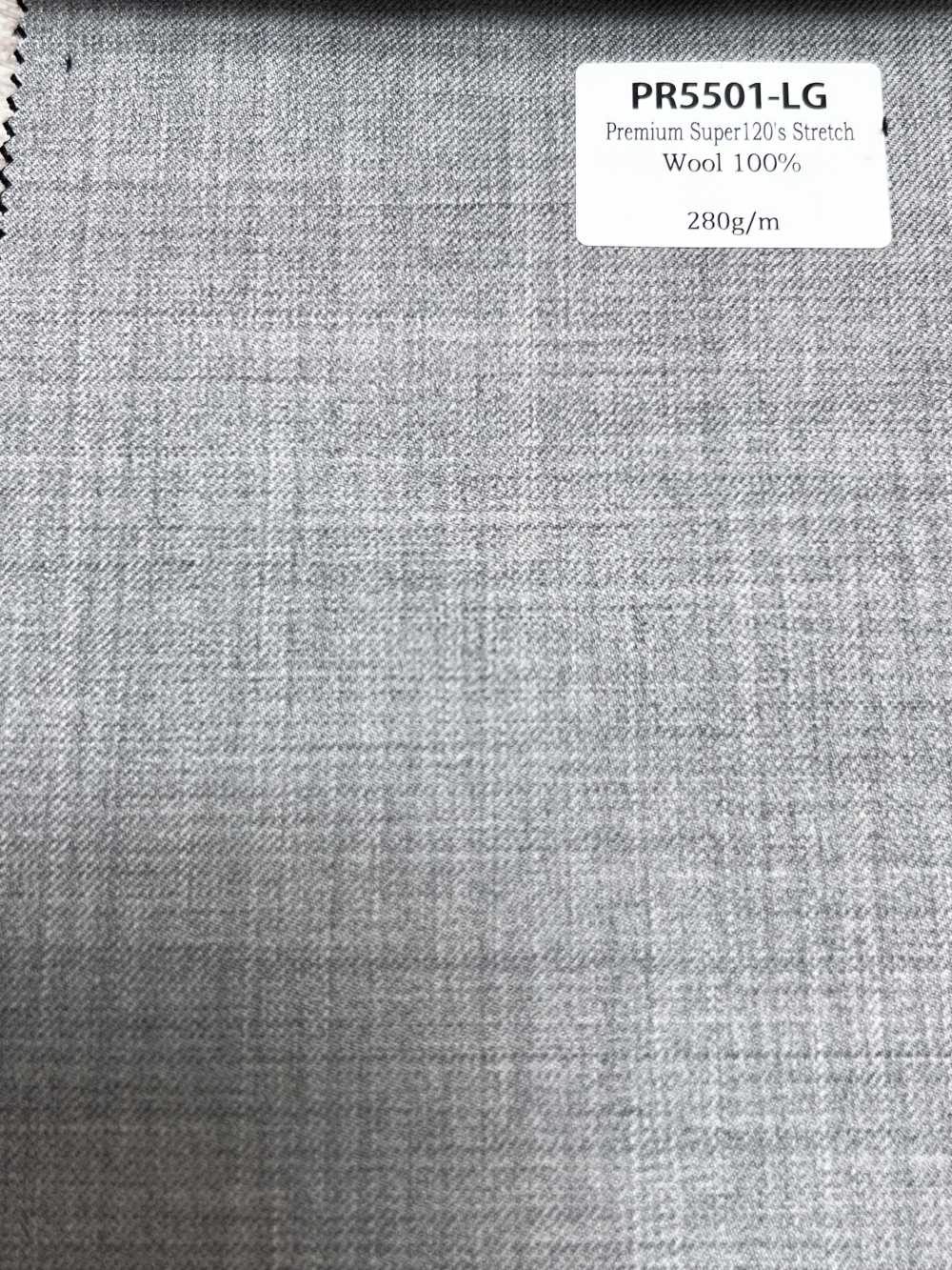 PR5501-LG Estándar Japonés, Premium Super120's, Elástico, Sin Estampado, Gris Claro[Textil]