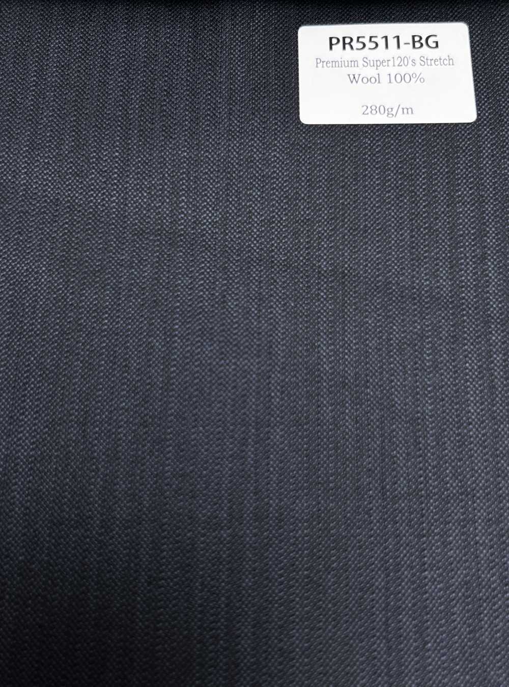 PR5511-BG Tejido liso azul grisáceo elástico Premium Super120 de fabricación japonesa[Textil] HOSOI SYOJI