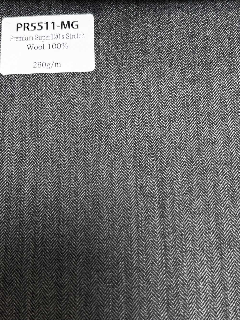PR5511-MG Estándar Hecho en Japón Premium Super120's elástico liso gris medio[Textil] HOSOI SYOJI