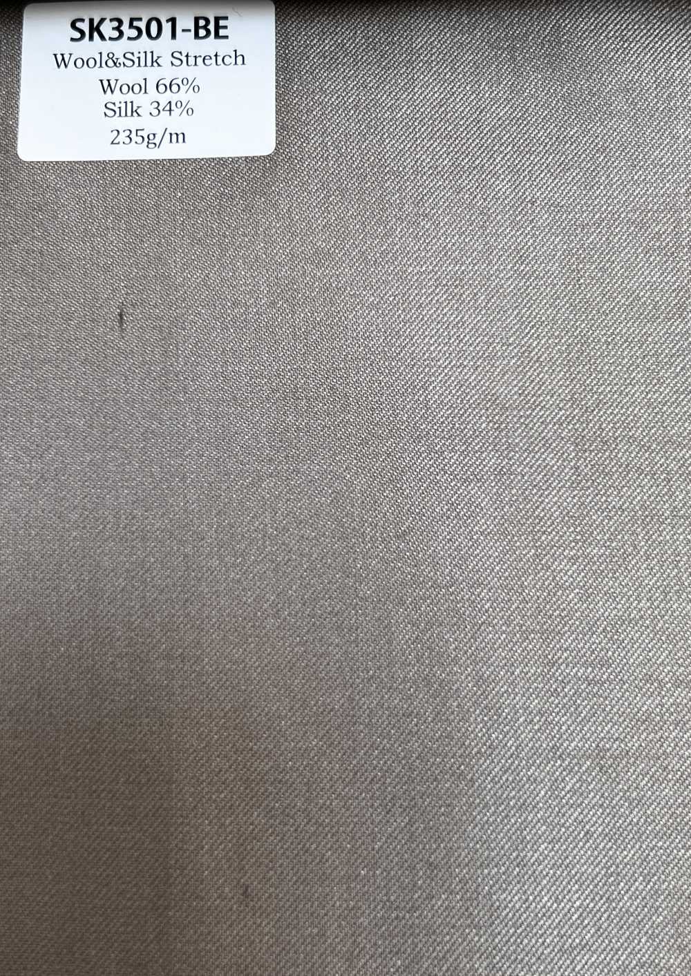SK3501-BE Clásico de seda y lana elástica fabricado en Japón beige[Textil] HOSOI SYOJI