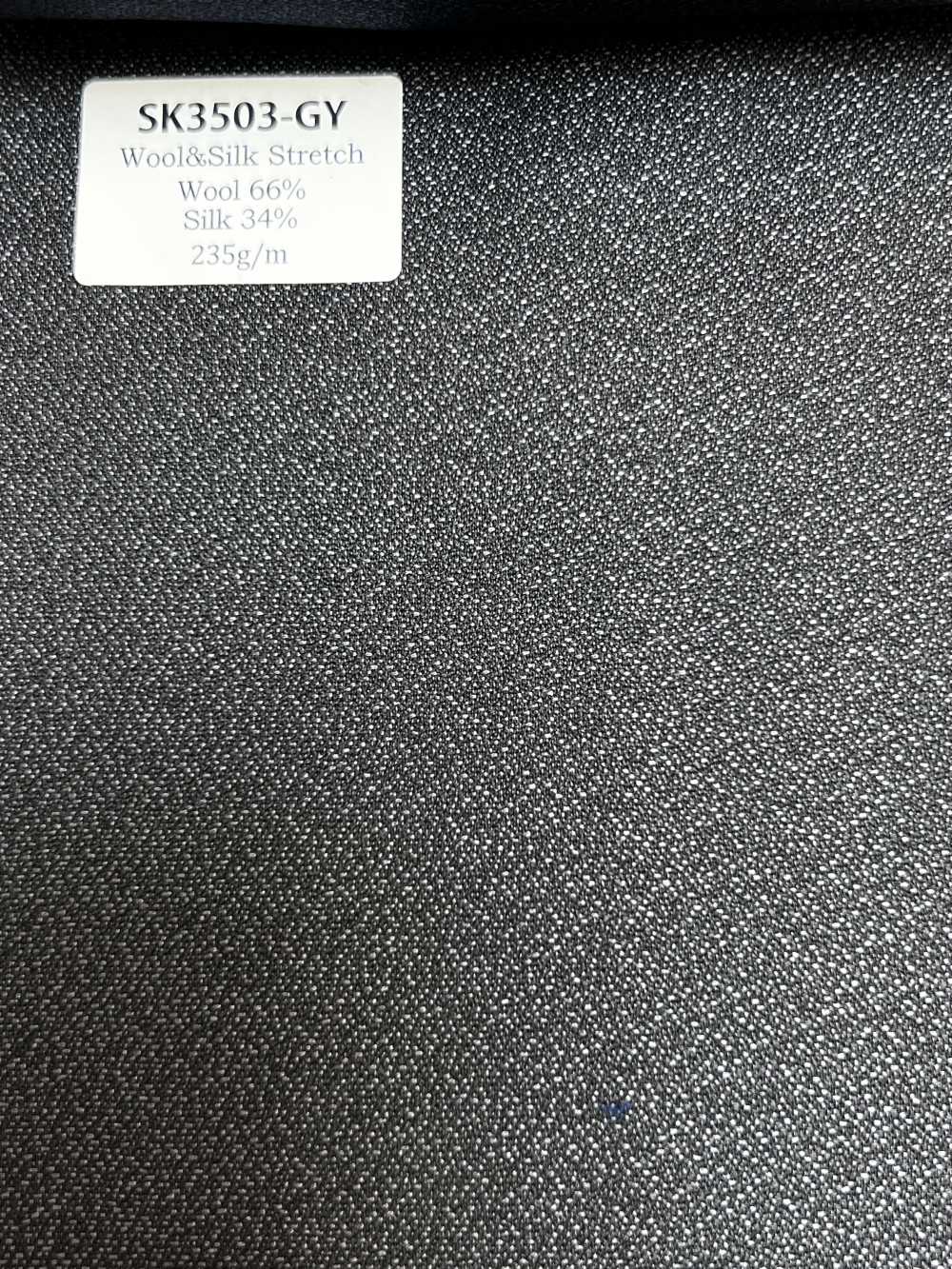 SK3503-GY Seda y lana japonesa estándar elástica, gris[Textil]