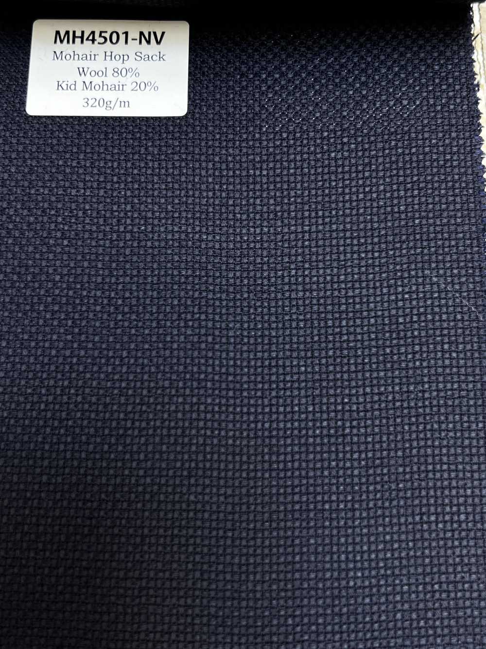 MH4501-NV Hopsack de mohair azul marino estándar hecho en Japón[Textil]