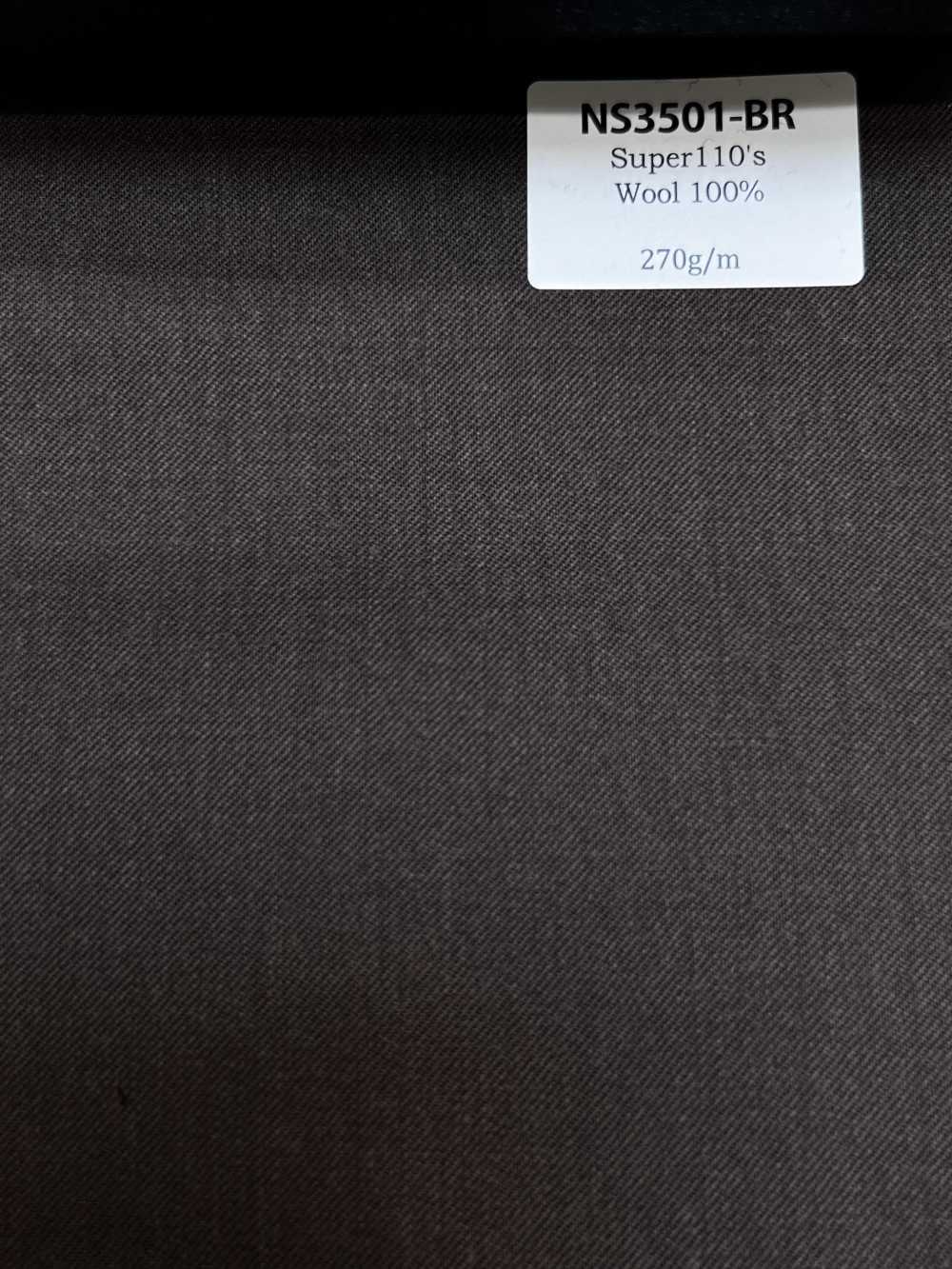 NS3501-BR Estándar Hecho en Japón Super 110's lana elástica marrón[Textil] HOSOI SYOJI