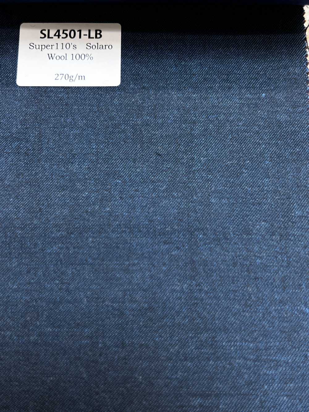 SL4501-LB Estándar Hecho en Japón Super 110's Lana Tamamushi elástica de una sola capa Azul claro[Textil]