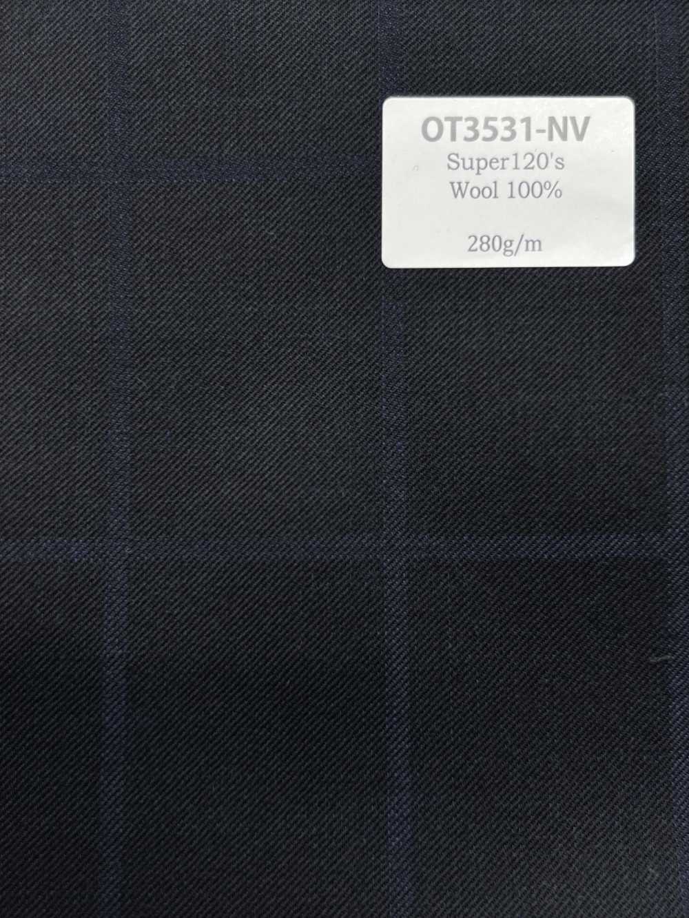 OT3531-NV Estándar, Super 120 de fabricación japonesa, hilo simple, W100 azul marino[Textil]