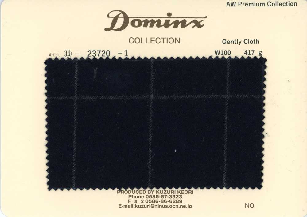 23720-1 Estándar GentlyCloth 100% lana DOMINX (Dominx) Colección Premium Negro[Textil] Tejido De Lana Kuzuri (DOMINX)