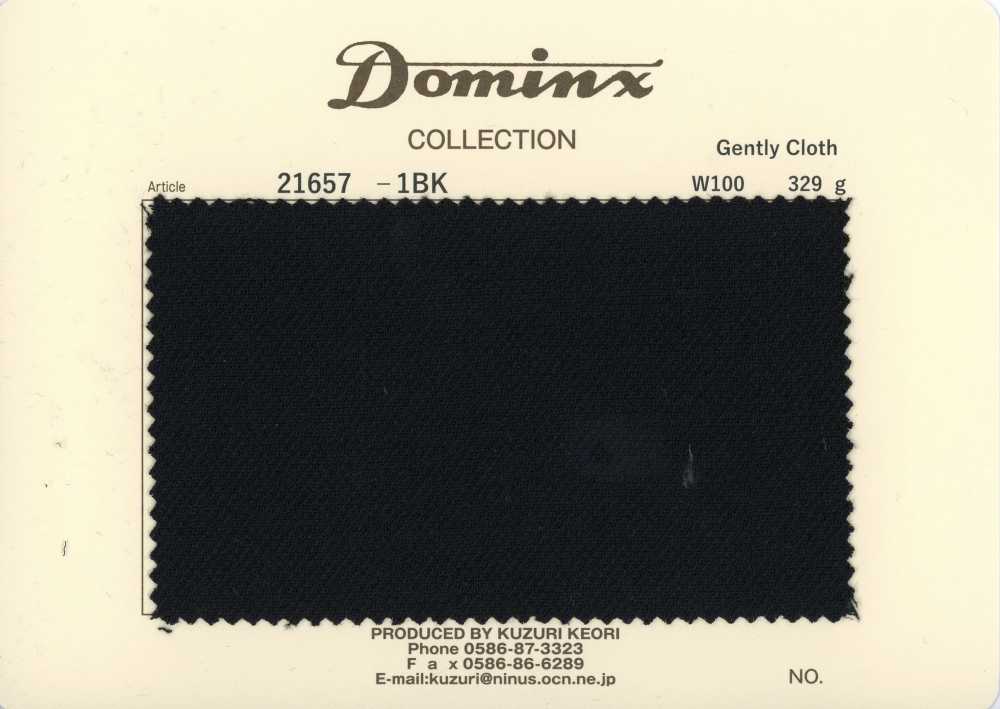 21657-1BK Tejido clásico suave de lana 100% DOMINX (Dominx) Colección Premium Negro[Textil] Tejido De Lana Kuzuri (DOMINX)