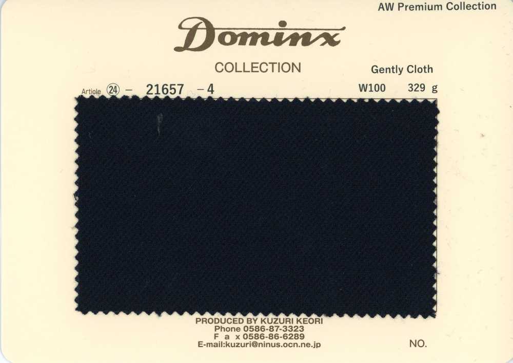 21657-4 Paño suave estándar de lana 100% DOMINX Colección Premium negro[Textil] Tejido De Lana Kuzuri (DOMINX)