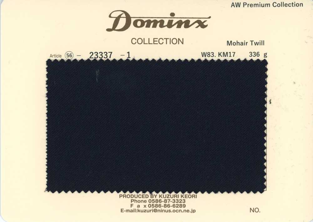 23337-1 Sarga estándar de mohair DOMINX (Dominx) Colección Premium Negro[Textil] Tejido De Lana Kuzuri (DOMINX)