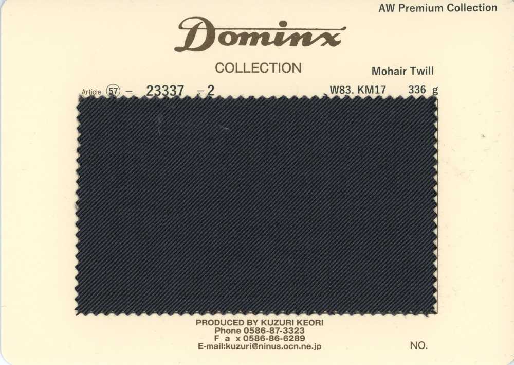 23337-2 Sarga de mohair estándar DOMINX Colección premium carbón[Textil] Tejido De Lana Kuzuri (DOMINX)