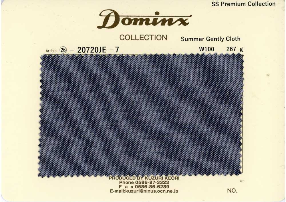 20720JE-7 Estándar SummerGentlyCloth 100% lana DOMINX Colección Premium gris[Textil] Tejido De Lana Kuzuri (DOMINX)