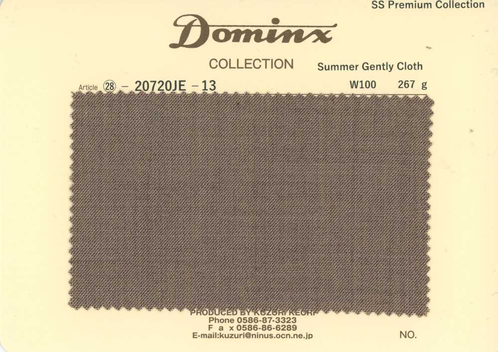 20720JE-13 Estándar SummerGentlyCloth 100% lana Colección Premium DOMINX marrón[Textil] Tejido De Lana Kuzuri (DOMINX)