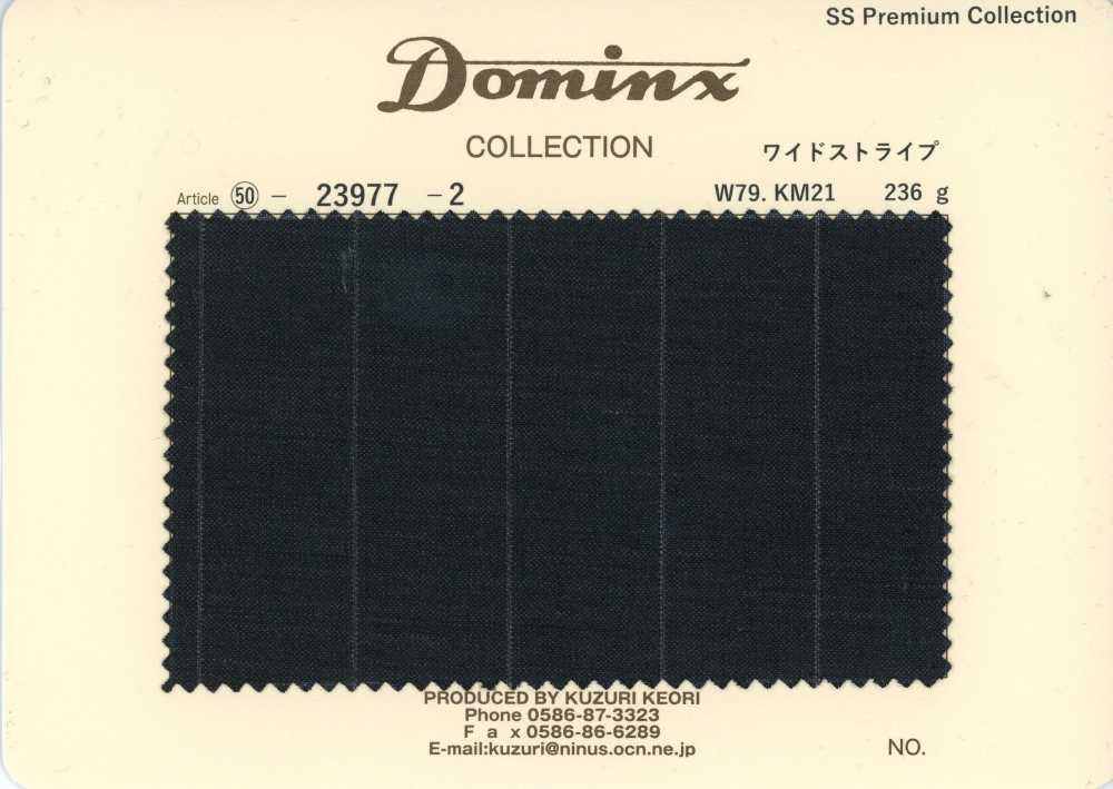23977-2 Mohair de cabrito estándar DOMINX Premium Collection raya ancha carbón[Textil] Tejido De Lana Kuzuri (DOMINX)