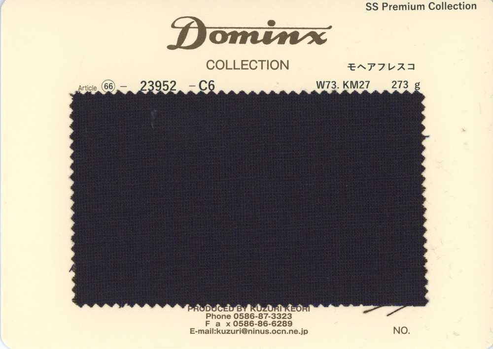 23952-C6 Mohair Fresco estándar de cabrito DOMINX Colección premium Carbón[Textil] Tejido De Lana Kuzuri (DOMINX)