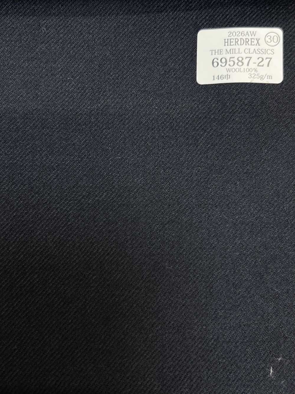 69587-27 26AW HERDREX [THE MILL CLASSICS] Liso azul marino[Textil] Compañía Kunishima Co., Ltd.