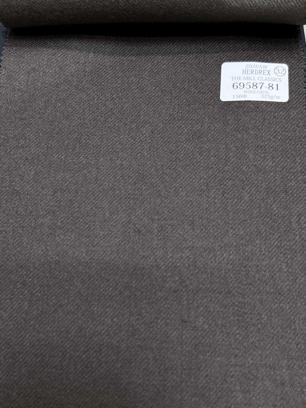 69587-81 26AW HERDREX [THE MILL CLASSICS] marrón liso[Textil] Compañía Kunishima Co., Ltd.