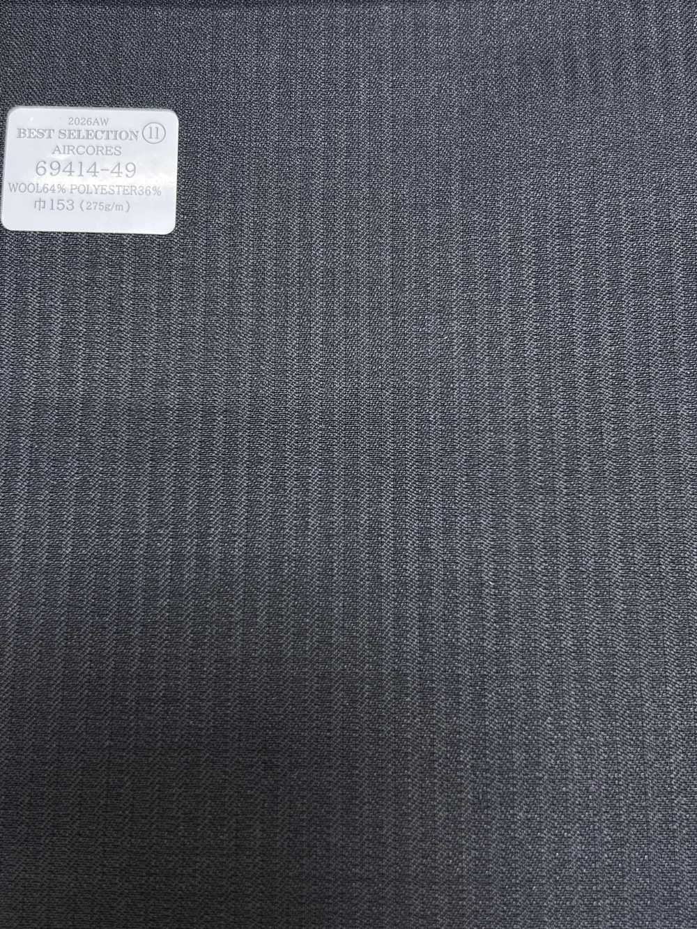 69414-49 26AW BESTSELECTION [AIRCORES] Aircores Gris oscuro raya sombra[Textil] Compañía Kunishima Co., Ltd.