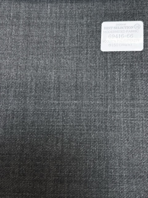 69416-66 26AW BESTSELECTION [TEJIDO MODERNIZADO] Tejido modernizado gris medio shark[Textil] Compañía Kunishima Co., Ltd.