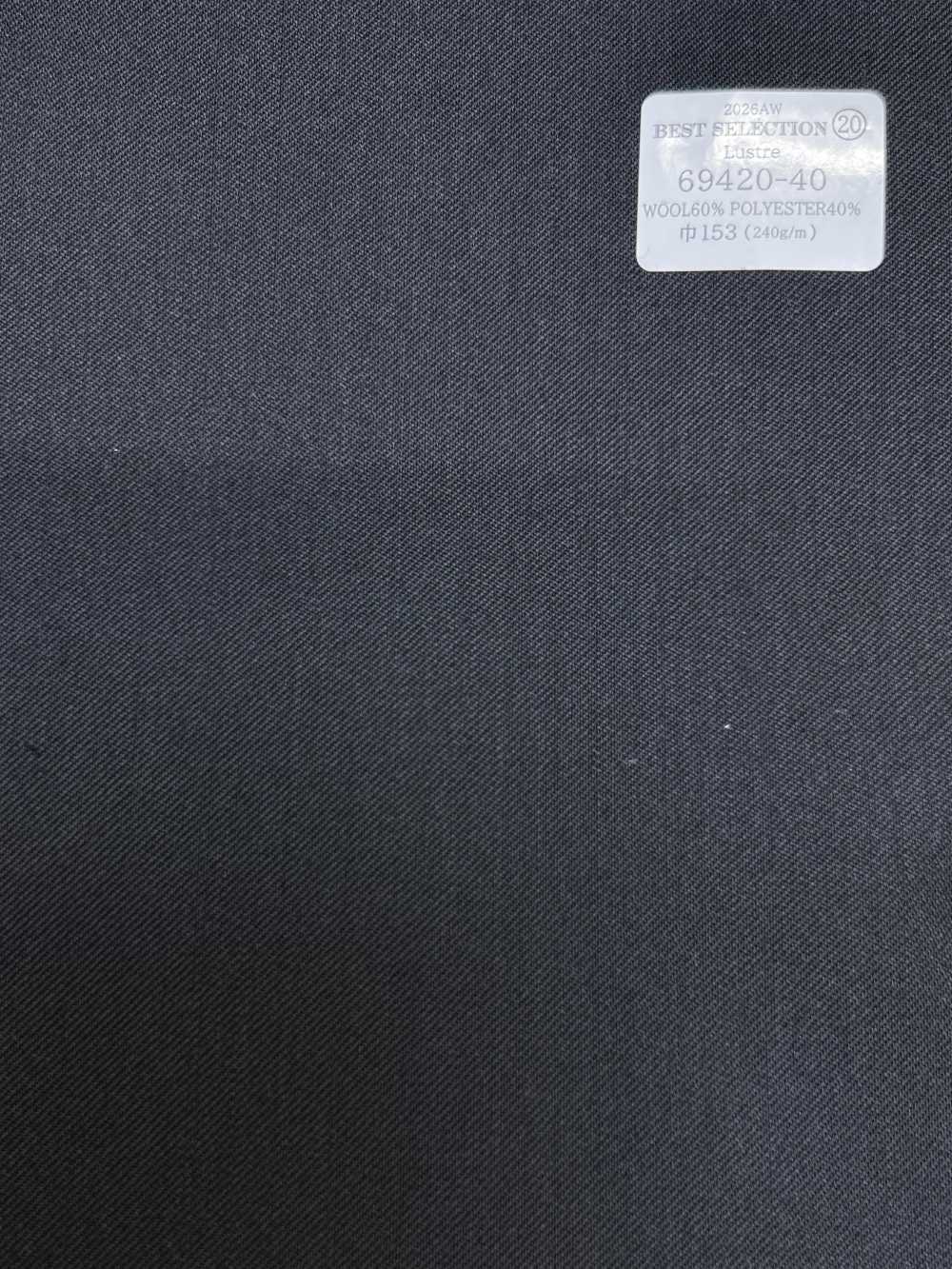69420-40 26AW BESTSELECTION [Lustre] Carbón liso[Textil] Compañía Kunishima Co., Ltd.