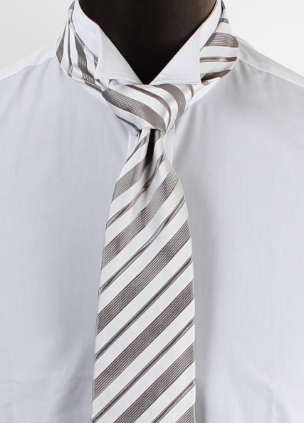 HVN-ST-OUT 【outlet】VANNERS Corbata Morning A Rayas Grises[Accesorios Formales] Yamamoto(EXCY)
