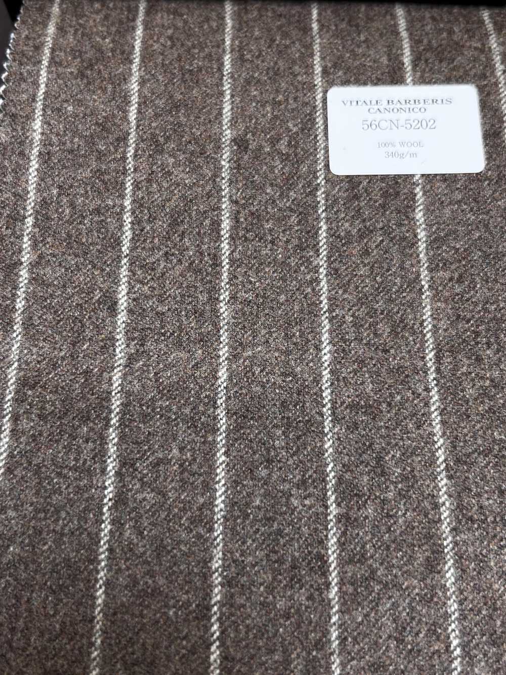 56CN5202 CANONICO ORIGINAL Franela de lana Raya marrón/beige[Textil] CANÓNICO