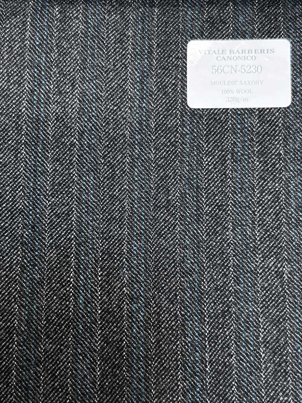 56CN5230 CANONICO 21 MOULINE SAXONY Rayas gris/turquesa[Textil] CANÓNICO