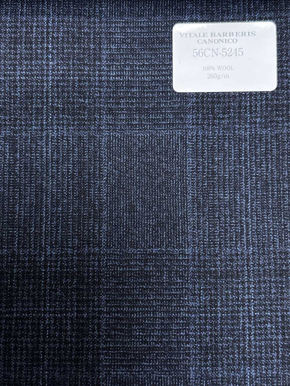56CN5245 CANONICO Tropical afieltrado azul marino con cuadro príncipe de Gales[Textil] CANÓNICO