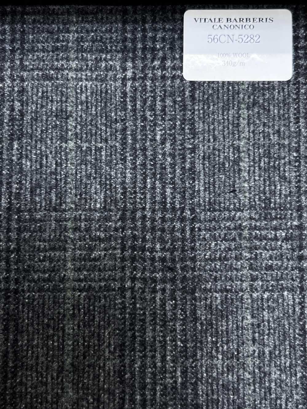 56CN5282 Franela de lana CANONICO ORIGINAL Cuadros Glen gris/verde[Textil] CANÓNICO